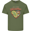 Valentine Gaming Video Games Gamer Funny Mens Cotton T-Shirt Tee Top Military Green