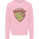 Valentine Gaming Video Games Gamer Funny Mens Sweatshirt Jumper Light Pink