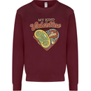 Valentine Gaming Video Games Gamer Funny Mens Sweatshirt Jumper Maroon