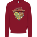 Valentine Gaming Video Games Gamer Funny Mens Sweatshirt Jumper Red