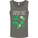 Vegan Six Pack Vegetarian Vegetables Mens Vest Tank Top Charcoal