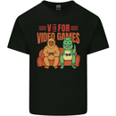 Video Games T-Rex Funny Bigfoot Dinosaur Kids T-Shirt Childrens Black
