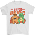 Video Games T-Rex Funny Bigfoot Dinosaur Mens T-Shirt 100% Cotton White