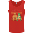 Video Games T-Rex Funny Bigfoot Dinosaur Mens Vest Tank Top Red