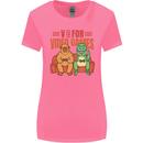 Video Games T-Rex Funny Bigfoot Dinosaur Womens Wider Cut T-Shirt Azalea