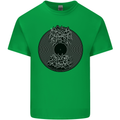 Vinyl Music Sound Waves Turntable Decks DJ Mens Cotton T-Shirt Tee Top Irish Green