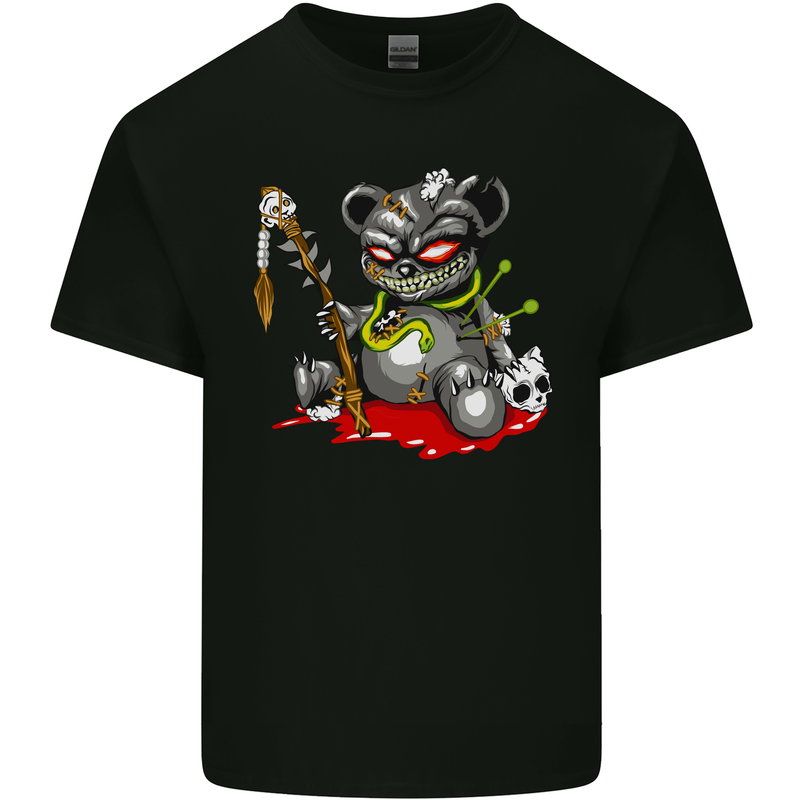 Voodoo Doll Skull Koala Bear Spirits Halloween Mens Cotton T-Shirt Tee Top Black