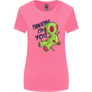 Voodoo Doll Thinking of You Halloween Black Magic Womens Wider Cut T-Shirt Azalea