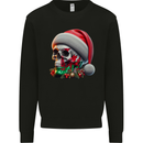 Wales Christmas Skull Xmas Welsh Flag Rugby Mens Sweatshirt Jumper Black