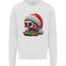 Wales Christmas Skull Xmas Welsh Flag Rugby Mens Sweatshirt Jumper White