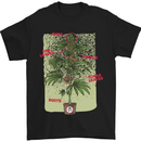 a black shirt with a potted plant on it