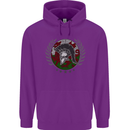 Welsh Bodybuilding Flag Gym Training Wales Childrens Kids Hoodie Purple