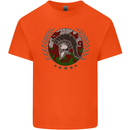 Welsh Bodybuilding Flag Gym Training Wales Mens Cotton T-Shirt Tee Top Orange