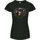 Welsh Bodybuilding Flag Gym Training Wales Womens Petite Cut T-Shirt Black