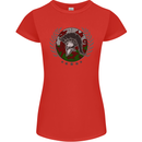 Welsh Bodybuilding Flag Gym Training Wales Womens Petite Cut T-Shirt Red