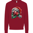 Welsh Christmas Skull Xmas Wales Flag Biker Rugby Mens Sweatshirt Jumper Red