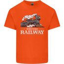 Western Railway Locomotive Train Trainspotting Kids T-Shirt Childrens Orange