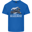 Western Railway Locomotive Train Trainspotting Kids T-Shirt Childrens Royal Blue