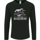 Western Railway Locomotive Train Trainspotting Mens Long Sleeve T-Shirt Black