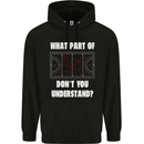 What Part of Hockey Dont You Understand Ice Mens 80% Cotton Hoodie Black