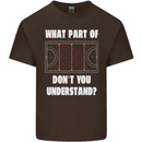 What Part of Hockey Dont You Understand Ice Mens Cotton T-Shirt Tee Top Dark Chocolate
