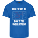 What Part of Hockey Dont You Understand Ice Mens Cotton T-Shirt Tee Top Royal Blue
