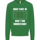 What Part of Hockey Dont You Understand Ice Mens Sweatshirt Jumper Irish Green