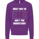 What Part of Hockey Dont You Understand Ice Mens Sweatshirt Jumper Purple