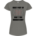 What Part of Hockey Dont You Understand Ice Womens Petite Cut T-Shirt Charcoal