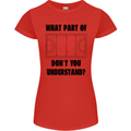 What Part of Hockey Dont You Understand Ice Womens Petite Cut T-Shirt Red
