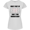 What Part of Hockey Dont You Understand Ice Womens Petite Cut T-Shirt White