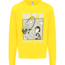 Wheres the Fish WTF Funny Fishing Fisherman Kids Sweatshirt Jumper Yellow