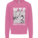 Wheres the Fish WTF Funny Fishing Fisherman Mens Sweatshirt Jumper Azalea