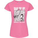 Wheres the Fish WTF Funny Fishing Fisherman Womens Petite Cut T-Shirt Azalea