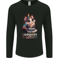 Whiskers & Wishes Cat Birthday Mens Long Sleeve T-Shirt Black
