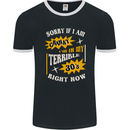 Terrible 30s Funny 30 Year Old Birthday Mens Ringer T-Shirt FotL Black/White