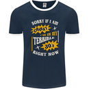 Terrible 30s Funny 30 Year Old Birthday Mens Ringer T-Shirt FotL Navy Blue/White