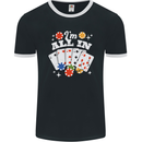I'm All In Poker Mens Ringer T-Shirt FotL Black/White