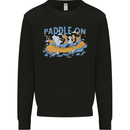 White Water Rafting Paddle On Whitewater Kids Sweatshirt Jumper Black
