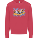 White Water Rafting Paddle On Whitewater Kids Sweatshirt Jumper Heliconia