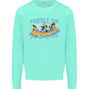White Water Rafting Paddle On Whitewater Kids Sweatshirt Jumper Peppermint