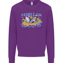 White Water Rafting Paddle On Whitewater Kids Sweatshirt Jumper Purple
