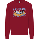 White Water Rafting Paddle On Whitewater Kids Sweatshirt Jumper Red
