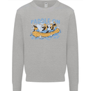 White Water Rafting Paddle On Whitewater Kids Sweatshirt Jumper Sports Grey
