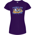 White Water Rafting Paddle On Whitewater Womens Petite Cut T-Shirt Purple