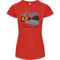 White Water Rafting Whitewater Rapids Calling Womens Petite Cut T-Shirt Red
