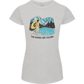 White Water Rafting Whitewater Rapids Calling Womens Petite Cut T-Shirt Sports Grey