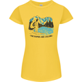 White Water Rafting Whitewater Rapids Calling Womens Petite Cut T-Shirt Yellow