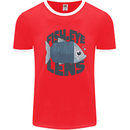 Fisheye Lens Funny Photography Photographer Mens Ringer T-Shirt Red/White