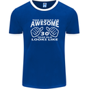 30th Birthday 30 Year Old This Is What Mens Ringer T-Shirt FotL Royal Blue/White